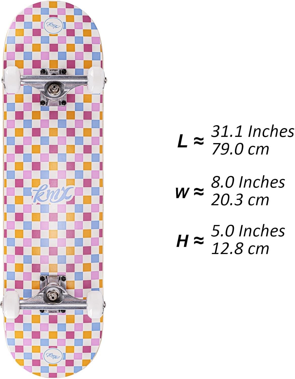 31in Maple Trick Skateboard ABEC-9 Bearings 52mm Wheels Complete