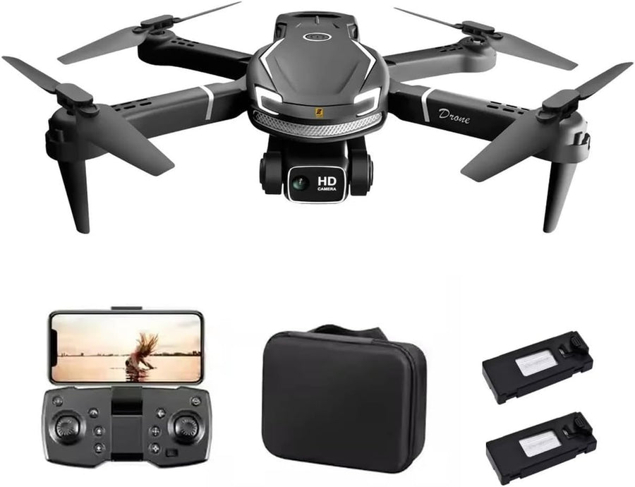 4K HD Foldable Drone Dual Camera Brushless Motors & 2 Batteries