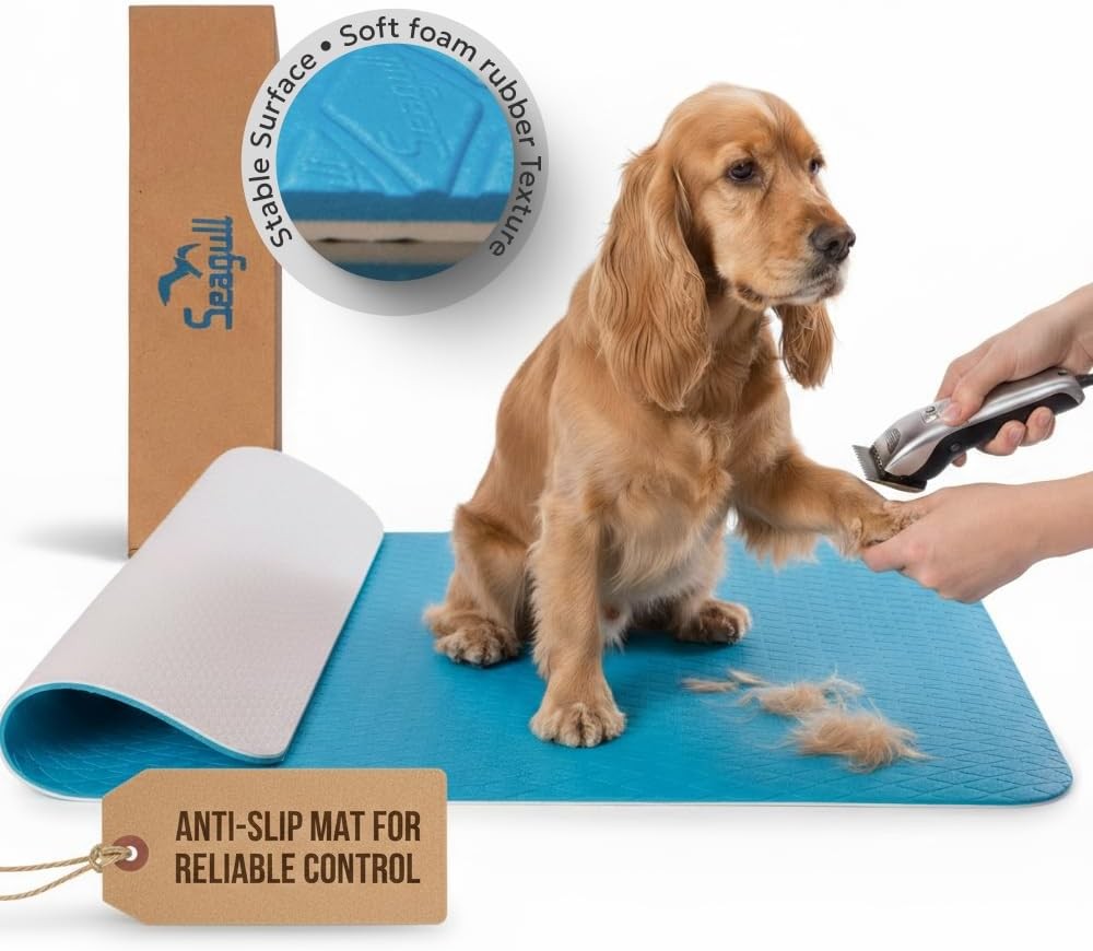 Dog Grooming Table Mat Non Slip Anti Fatigue Waterproof Soft Rubber
