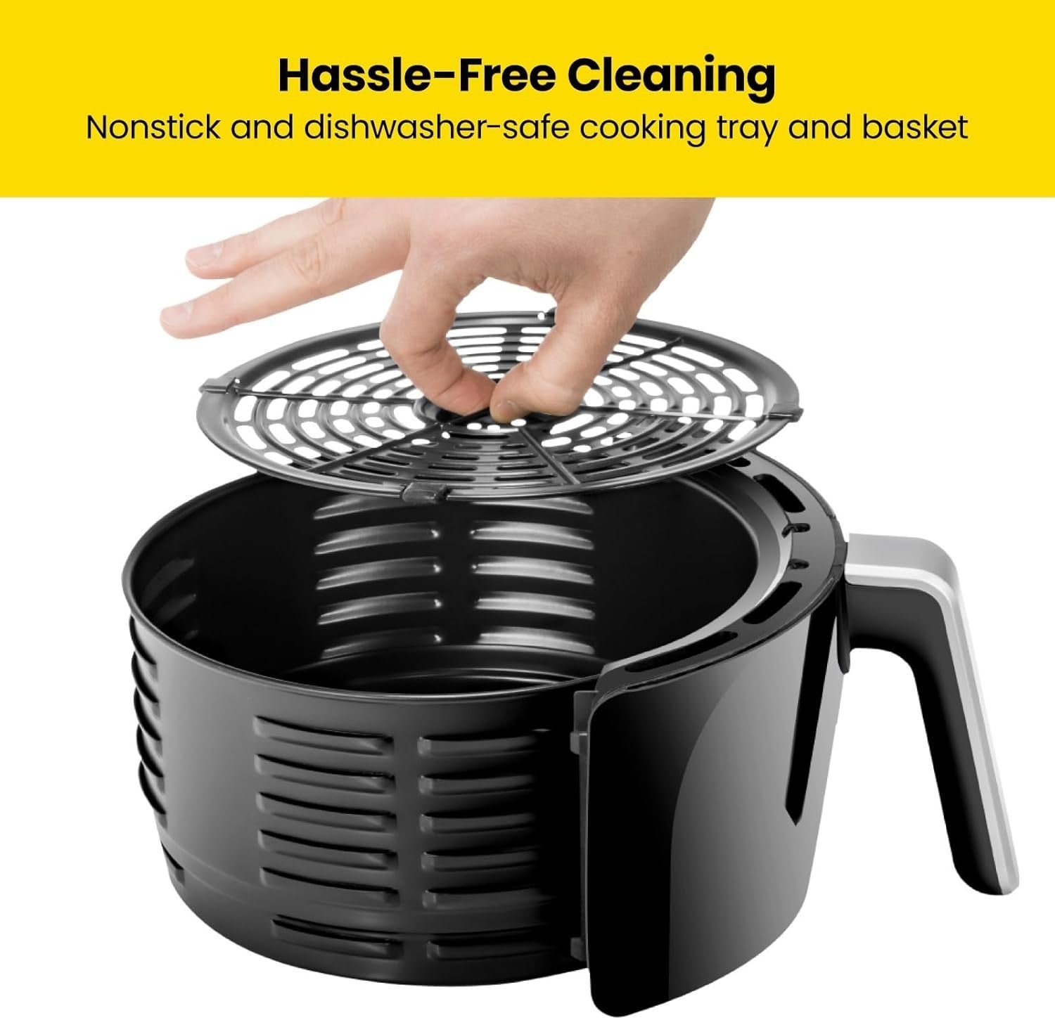 Compact 2L Air Fryer | 1000W Fast Cooking | Healthy No-Oil Crisping | 60-Min