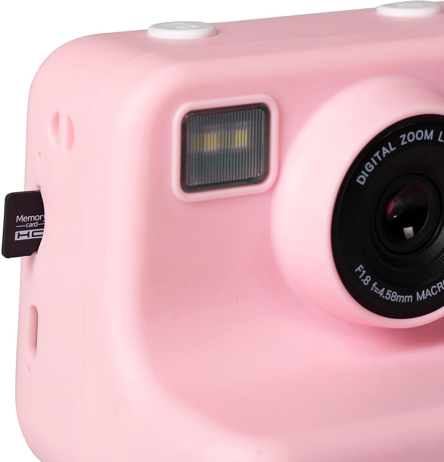Kids Instant Print Sticker Camera Dual Lens 120 Stickers SD Card