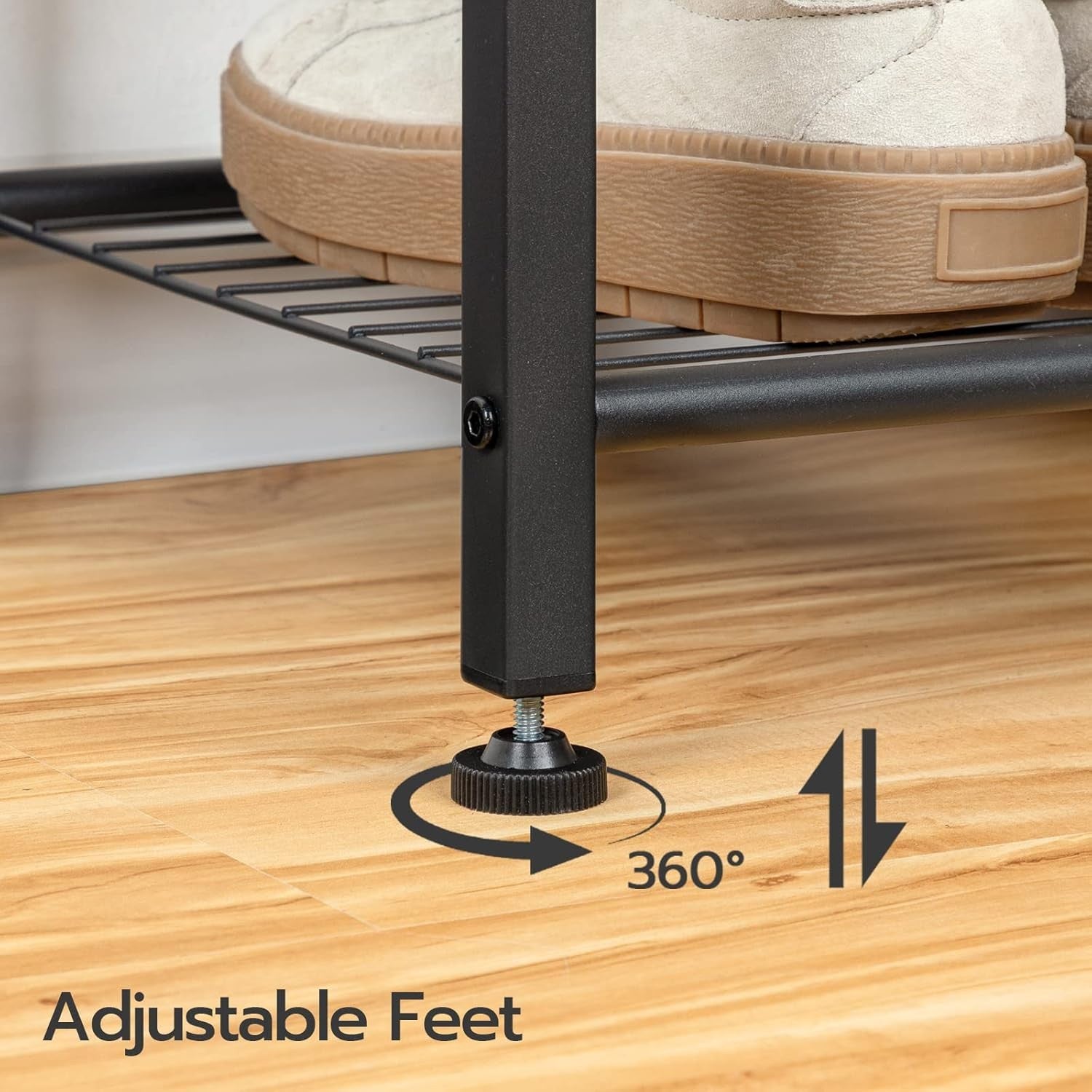 Rustic Brown Coat Rack with Shoe Bench & 9 Hooks | Industrial Hall Tree Organize
