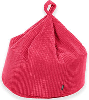 Kids Corduroy Bean Bag Chair Seat – Soft, Durable, Filled – Pink