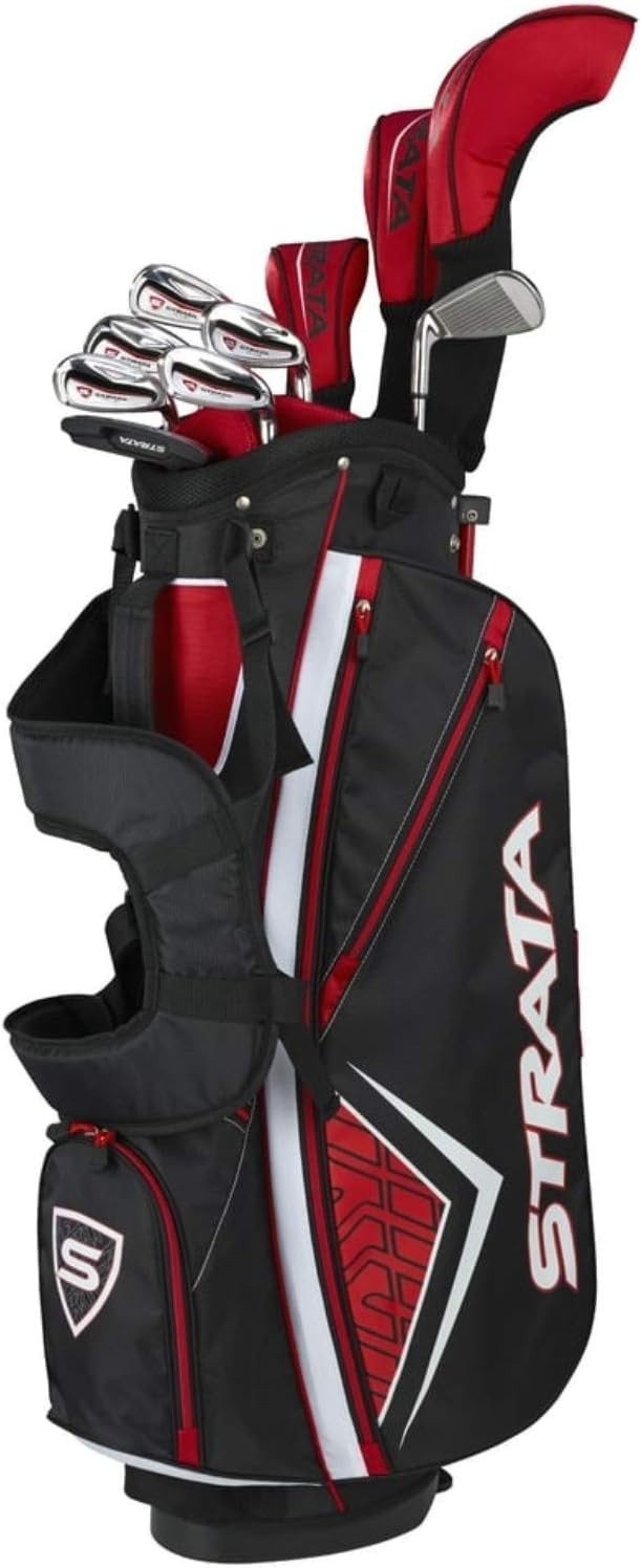 Mens Right Hand Golf Club Set 14 Piece Driver Irons Putter Bag