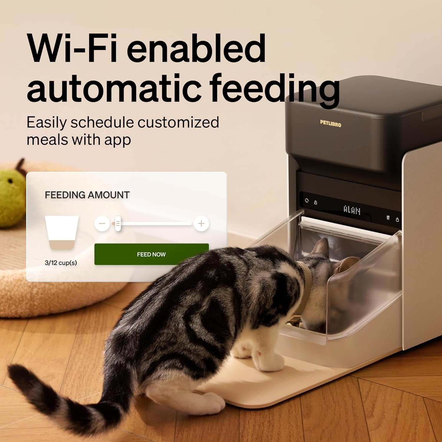 RFID Automatic Cat Feeder WiFi App Control 3L Smart Pet Food Station