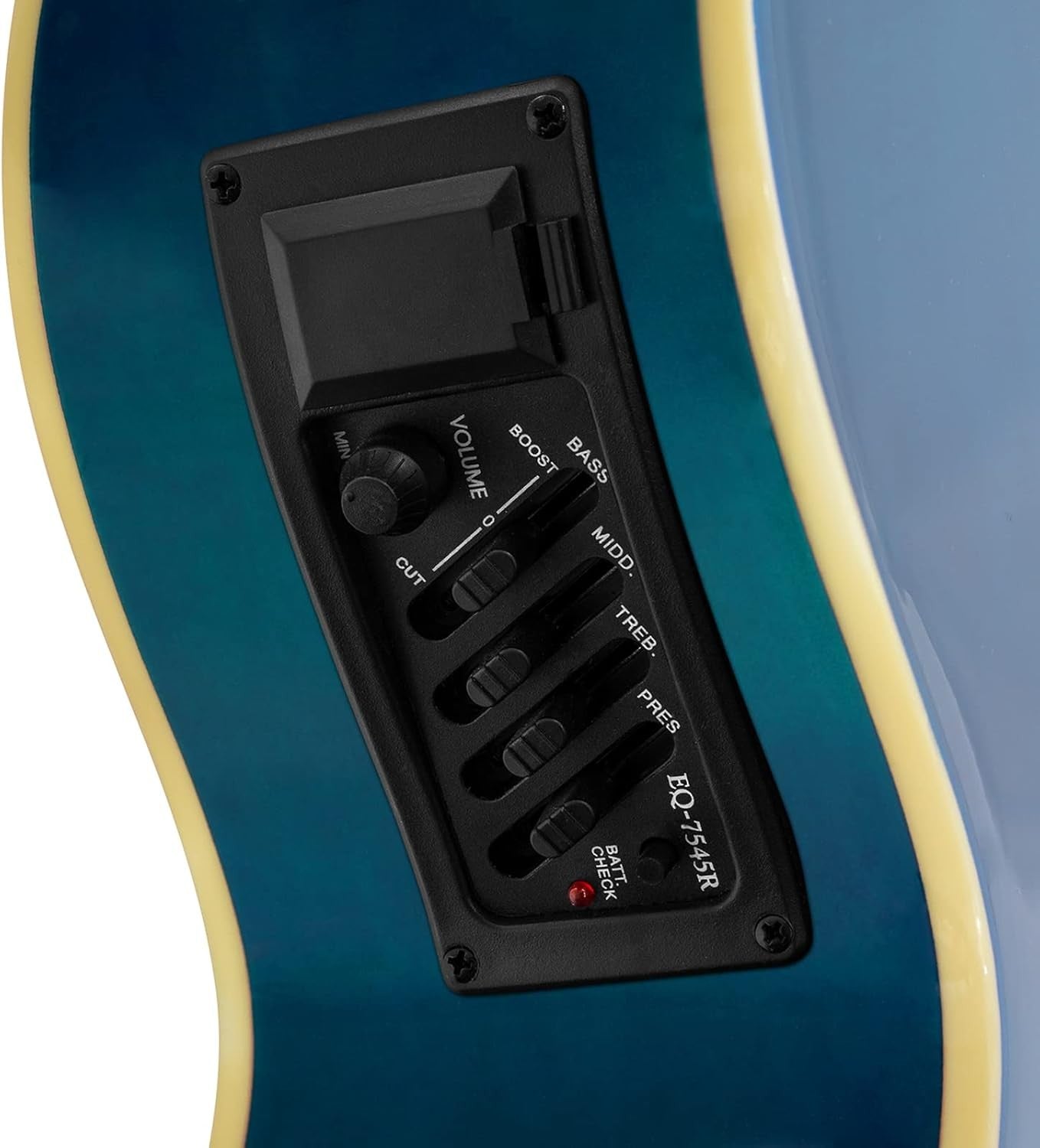 Full Size Electro Acoustic Guitar Cutaway 3-Band EQ Blue