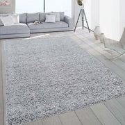 Extra Large Shaggy Rug 160x230cm 5cm Thick Soft High Pile Silver Carpet