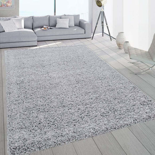 Extra Large Shaggy Rug 160x230cm 5cm Thick Soft High Pile Silver Carpet