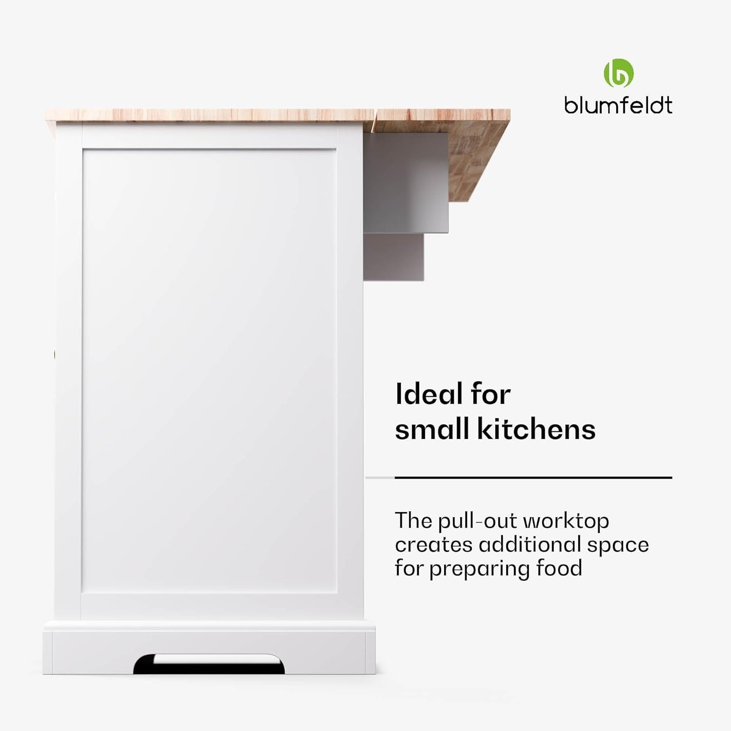 Kitchen Island w/ Extendable Worktop, 2 Drawers, 4 Doors, Storage Unit