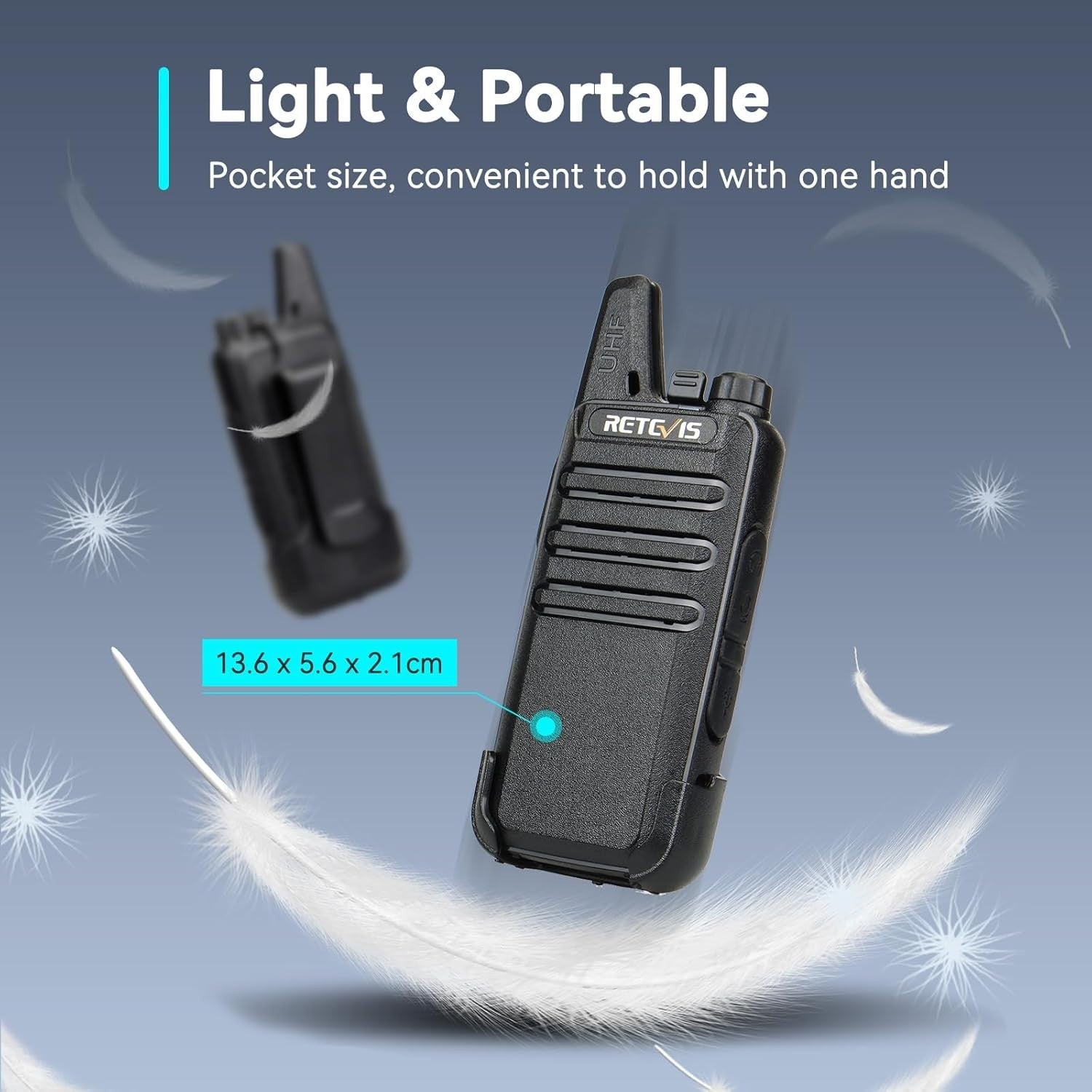 Professional Walkie Talkies 10 Pack PMR446 Rechargeable VOX 2 Way Radios