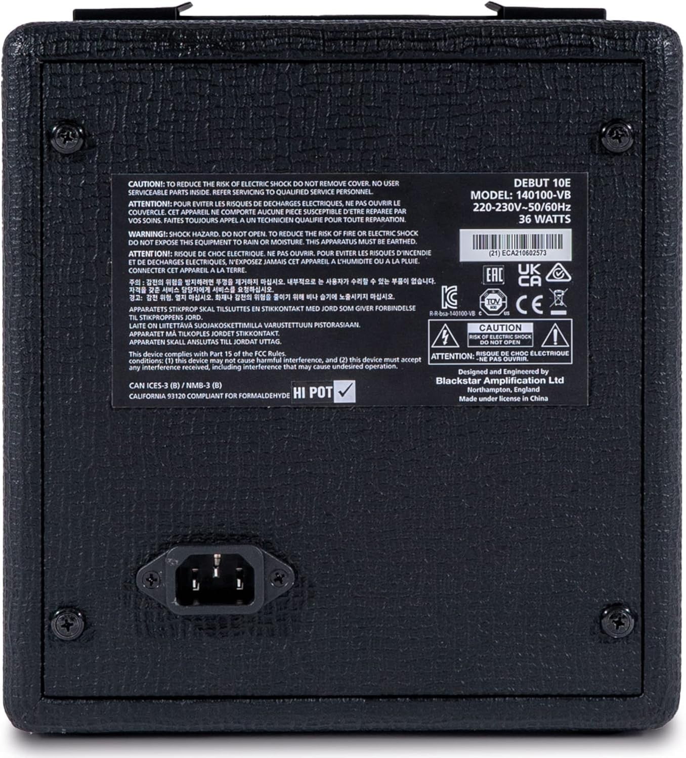 Debut 10E Guitar Amplifier 10W Practice Amp with Delay & MP3 Playback