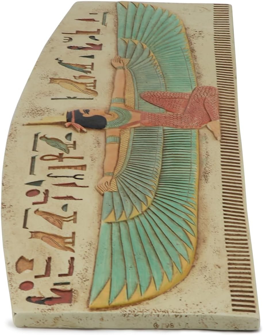 Egyptian Winged Isis Wall Plaque Large Relief Decor