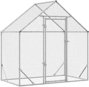 Galvanised Steel Chicken Cage 170x100x177cm Run