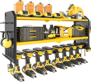 Heavy Duty Wall Mount Power Tool Organizer 83x38x22.5cm 8 Drill Holders