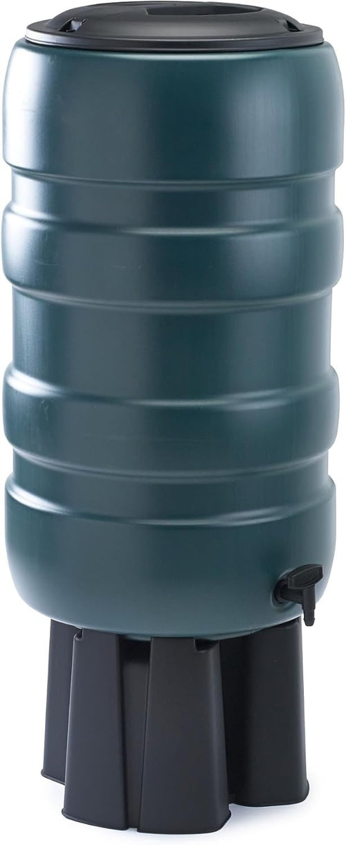 150L Garden Water Butt Kit with Stand, Tap, Diverter & Hose