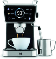 Digital Espresso Coffee Machine 20 Bar Pump Milk Frother Touch Controls 1.5L