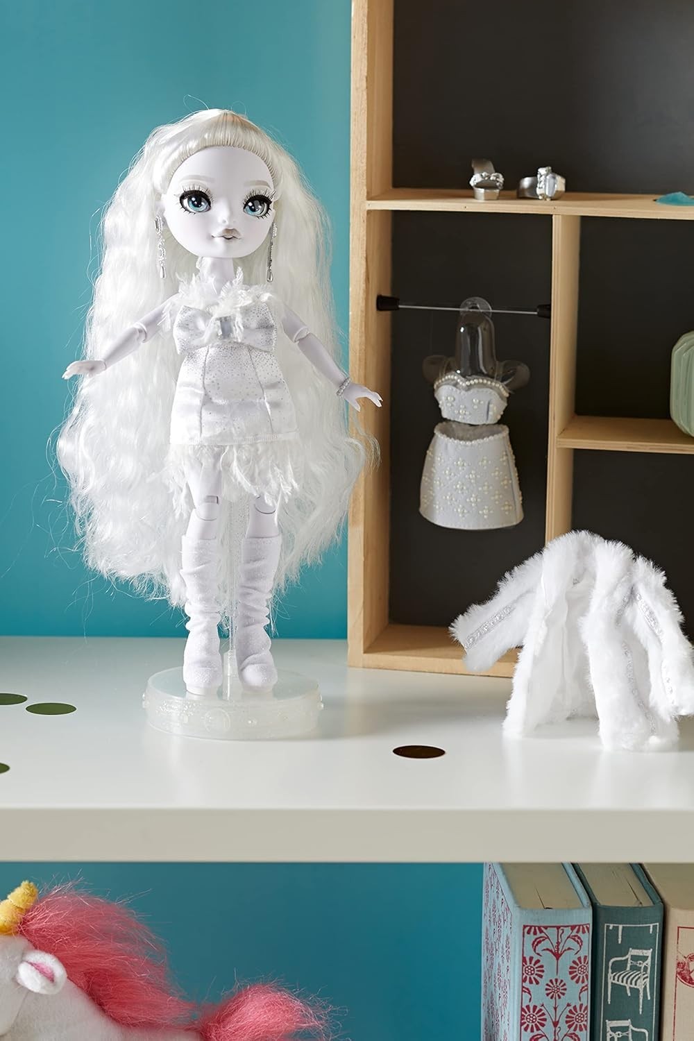 Greyscale Fashion Doll White Hair 2 Designer Outfits Articulated