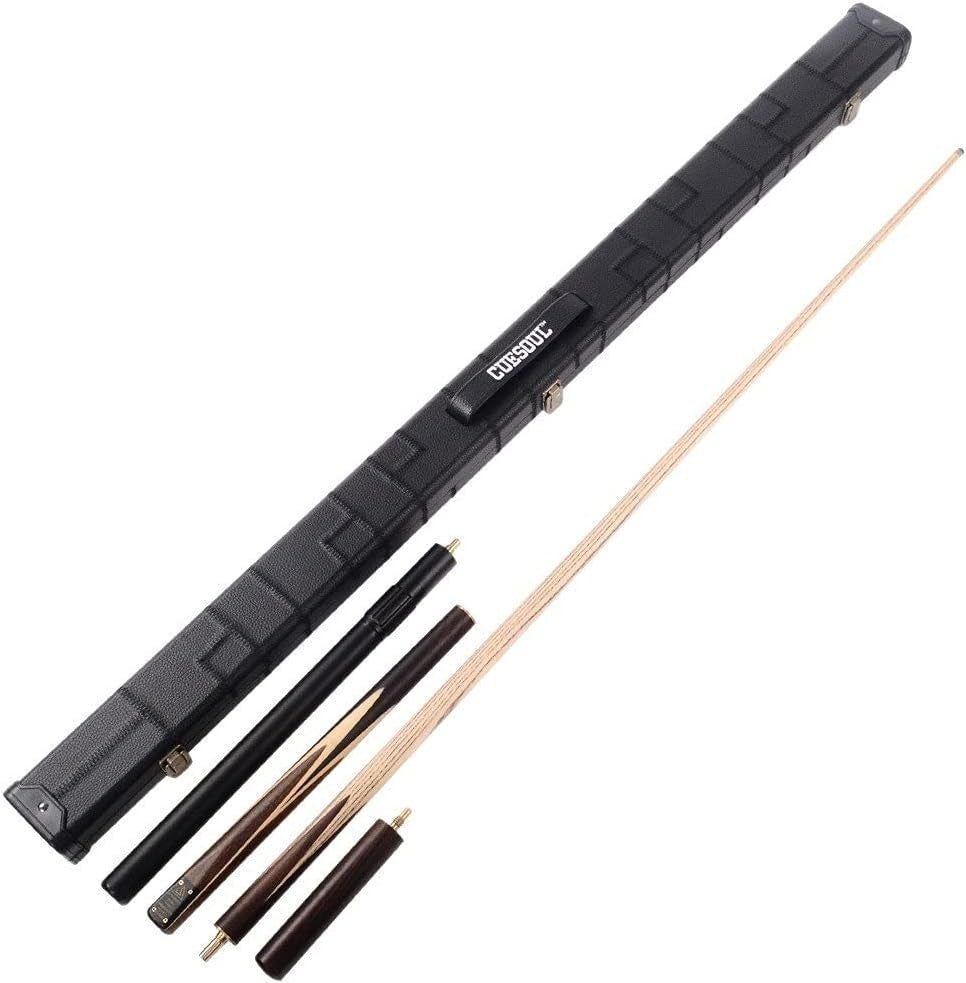 57in 3/4 Joint Snooker Pool Cue Rosewood Splice 9.5mm Tip Set