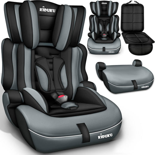 3-in-1 Child Car Seat Booster 9–36kg Group 1/2/3 Safety Approved