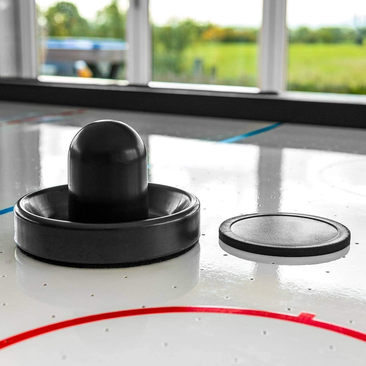 6ft Air Hockey Table Arcade Electric Airflow Auto Scoreboard Indoor
