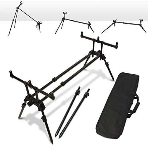 3 Rod Carp Fishing Pod Adjustable Aluminium Rod Stand Case