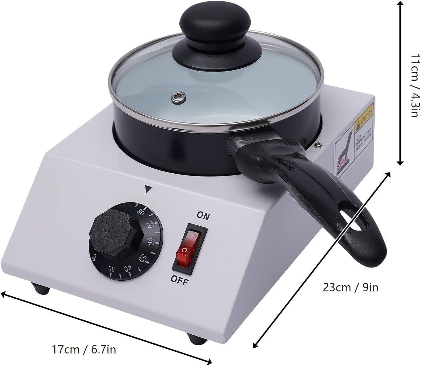 1KG Chocolate Melting Machine Electric Tempering Fondue Maker 220V