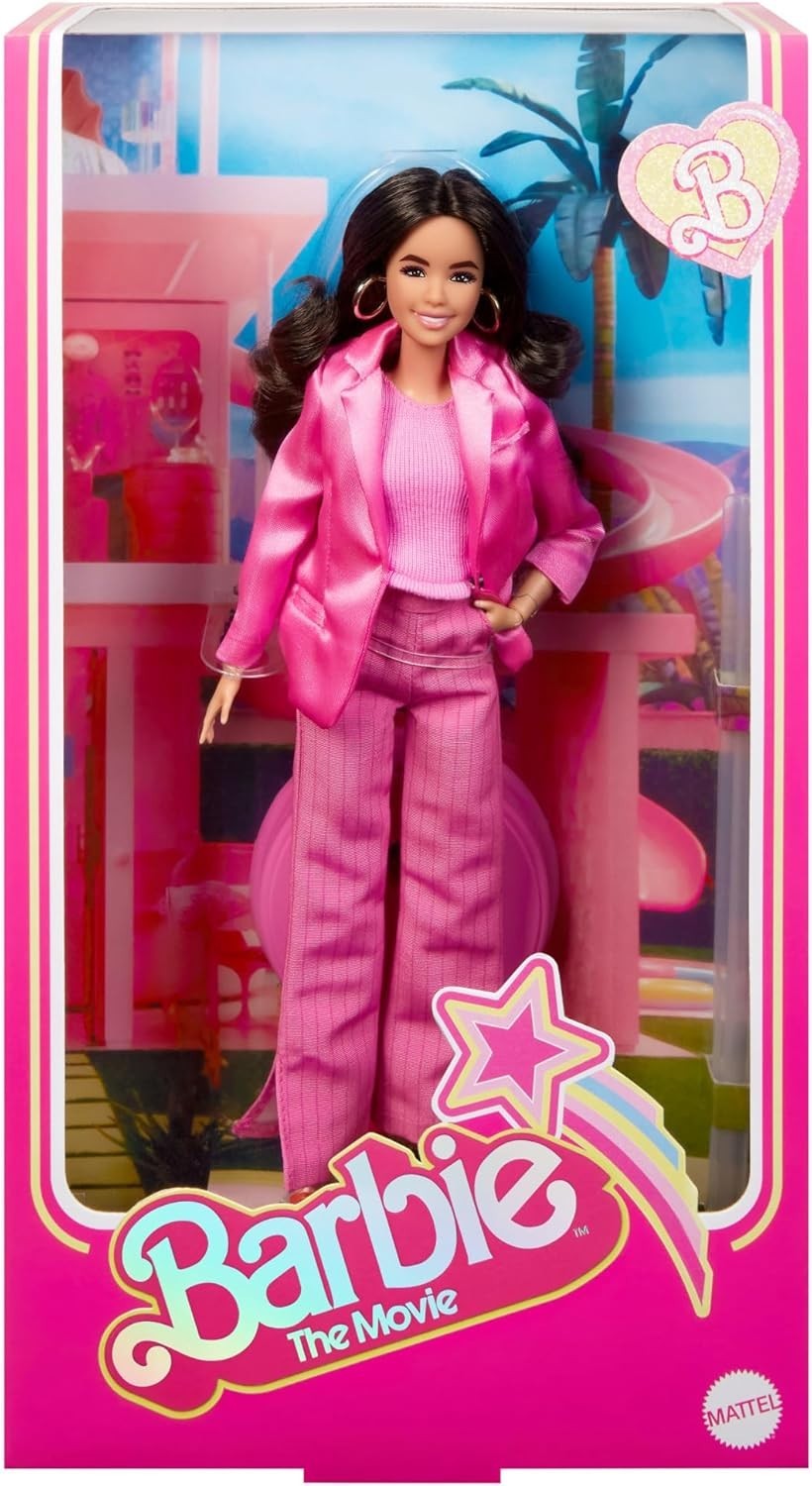 Movie Inspired Collectible Fashion Doll Pink Power Suit Heels Earrings