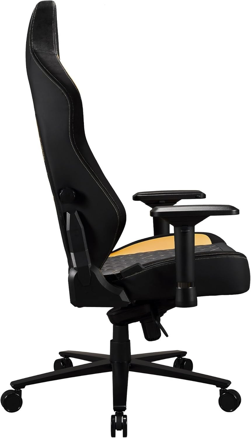 Premium XL Gaming Chair Ergonomic High Back Office Chair Gold Black