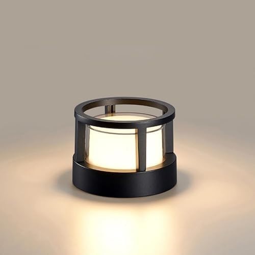 Waterproof LED Outdoor Post Cap Light, Acrylic Aluminum Lantern for Garden