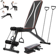 Adjustable Foldable Weight Bench Incline Decline 300kg Home Gym Full Body