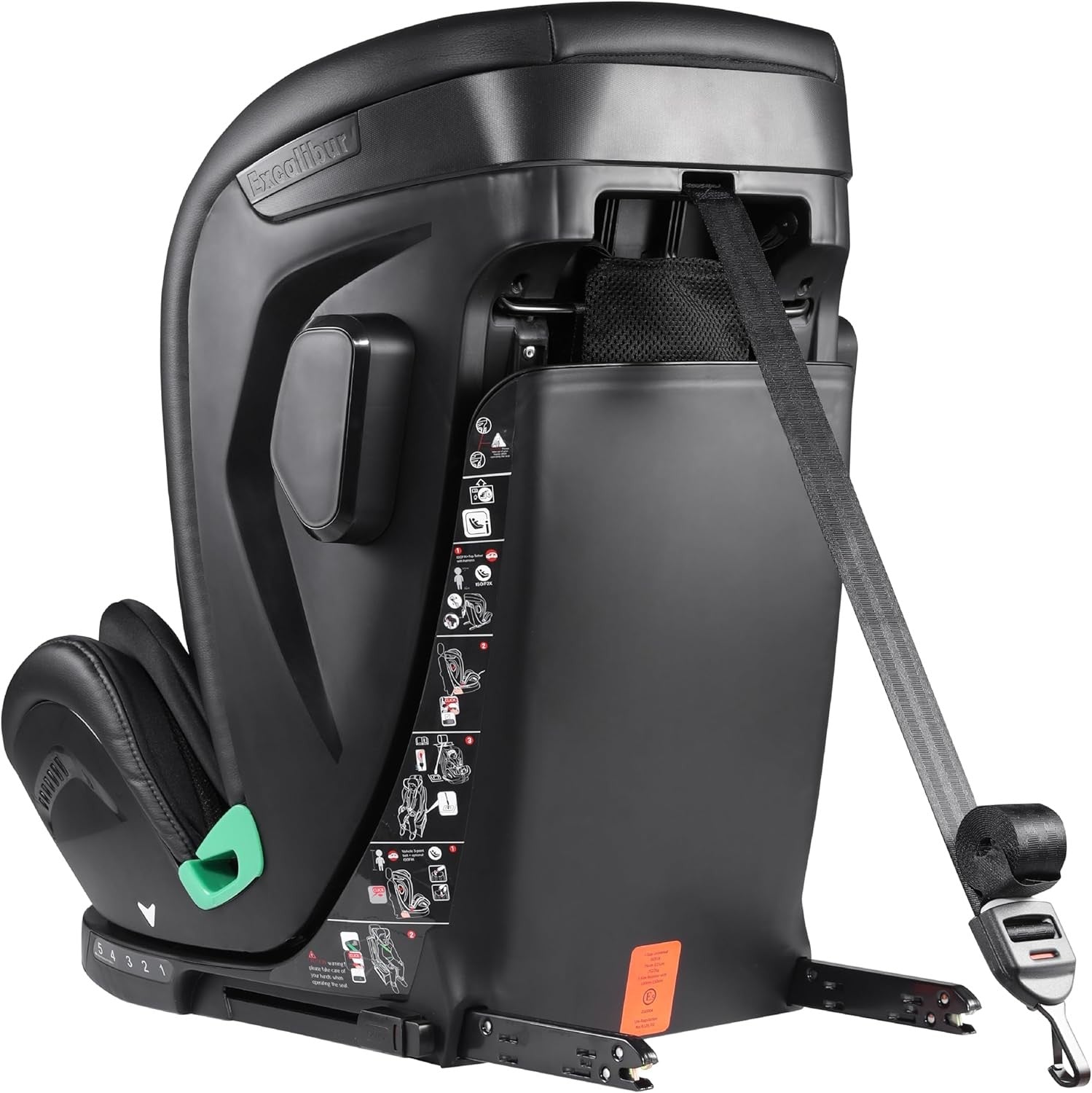 i-Size Child Car Seat 76–150cm Extended Harness Recline Side Impact