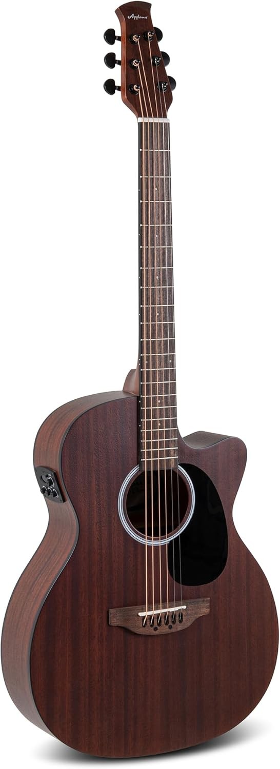 Electro Acoustic Guitar Orchestra Cutaway Mahogany Brown Satin