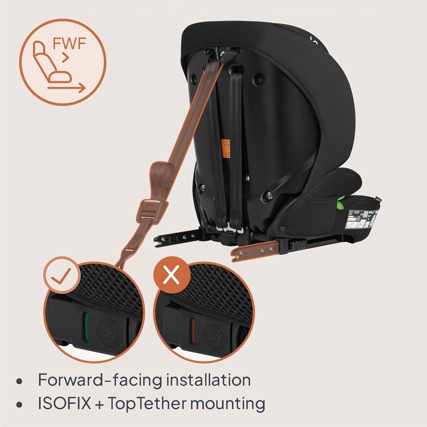 i-Size Car Seat 76–150cm ISOFIX R129 Booster Impact Adjustable