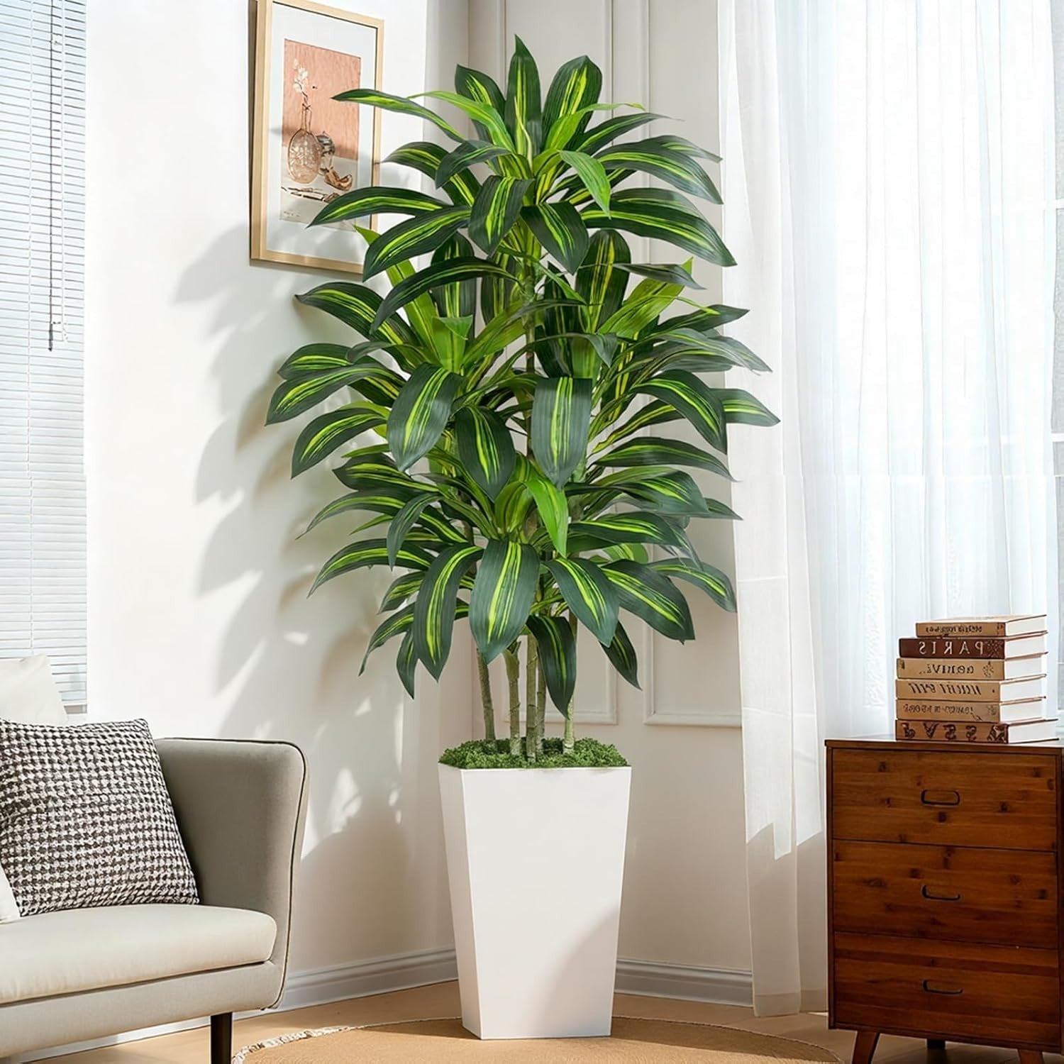 180cm Artificial Dracaena Tree Faux Tropical Indoor Home Office Decor Plant