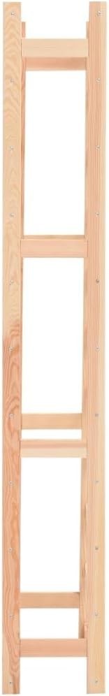 77-Bottle Wooden Wine Rack Freestanding Storage Shelf Solid Pine Large Capacity
