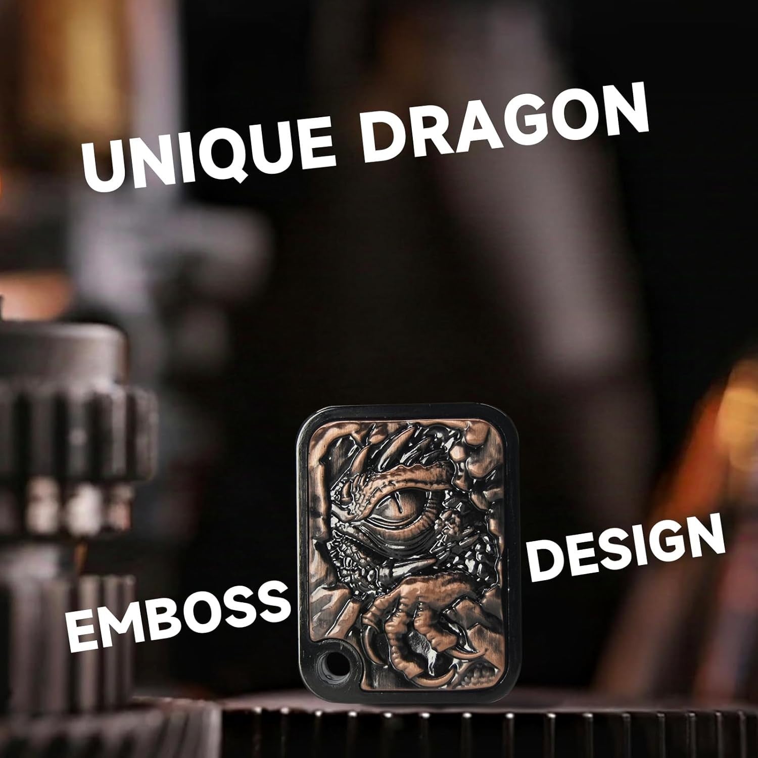 Dragon Metal Fidget Slider Ratchet Click EDC Stress Relief ADHD
