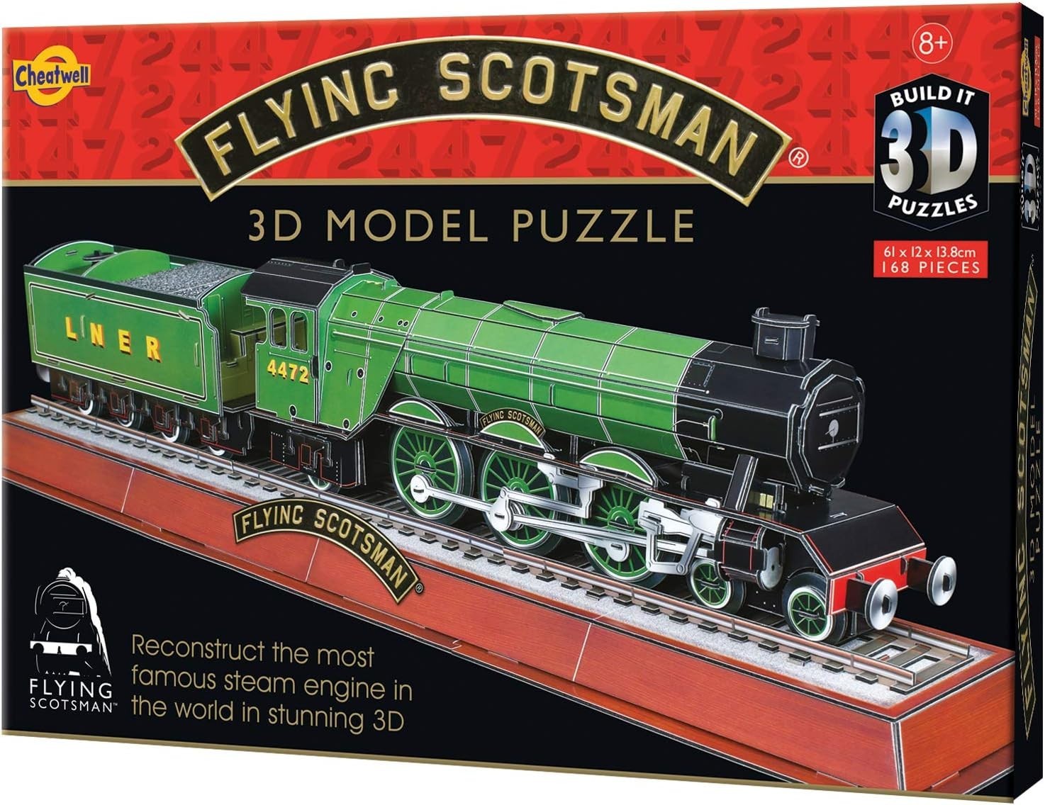 3D Train Puzzle Model Kit – No Glue Build, Perfect for Kids & Hobbyists