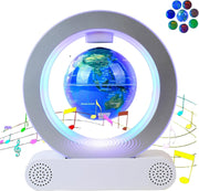 Color-Changing Floating Globe Bluetooth Speaker, Spinning Levitating Lamp
