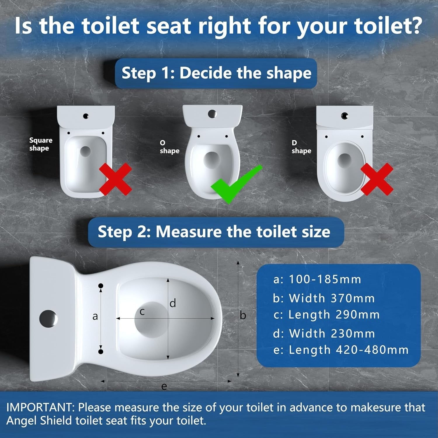 White Oval Toilet Seat Soft Close Quick Release Anti-Bacterial Top Fix 45x37cm
