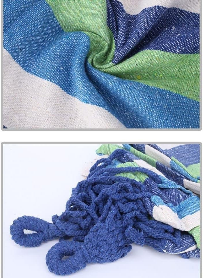 XL 2 Person Cotton Camping Hammock – Portable, Lightweight, with Carry Bag