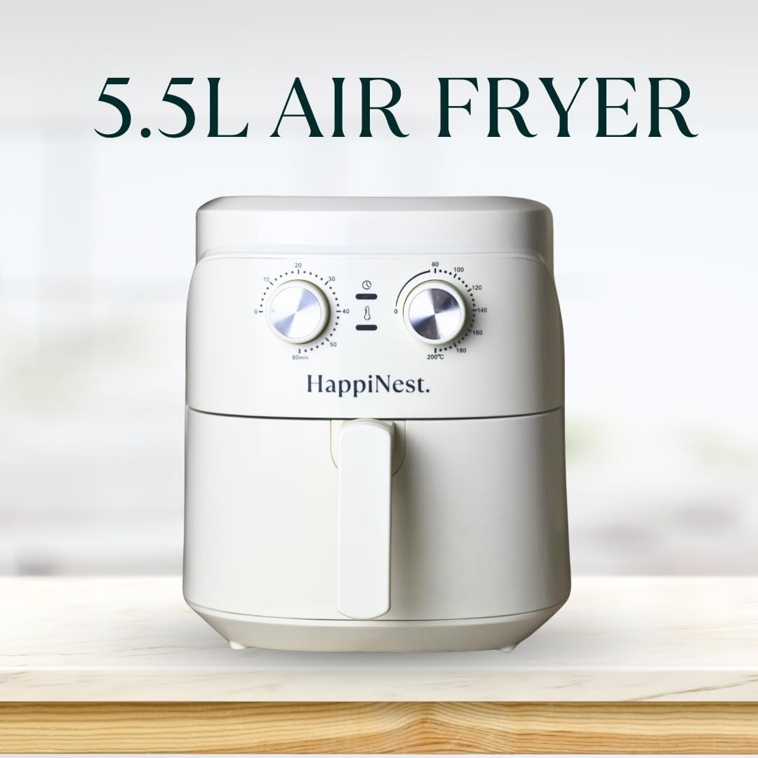 5.5L Compact Low-Wattage Air Fryer | Rapid Crisp Cooking |Multi Cooker Non-Toxic