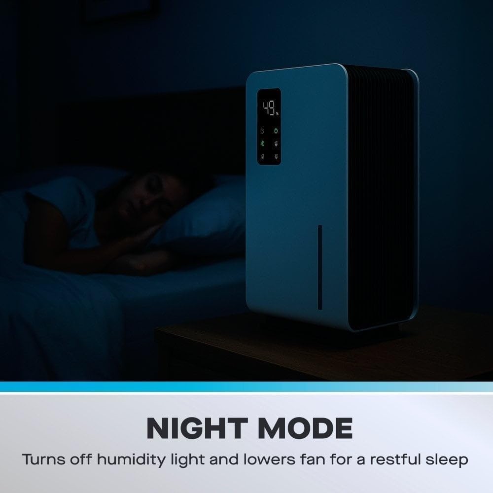 3.2L Dehumidifier with Air Purifier Quiet Sleep Mode Digital