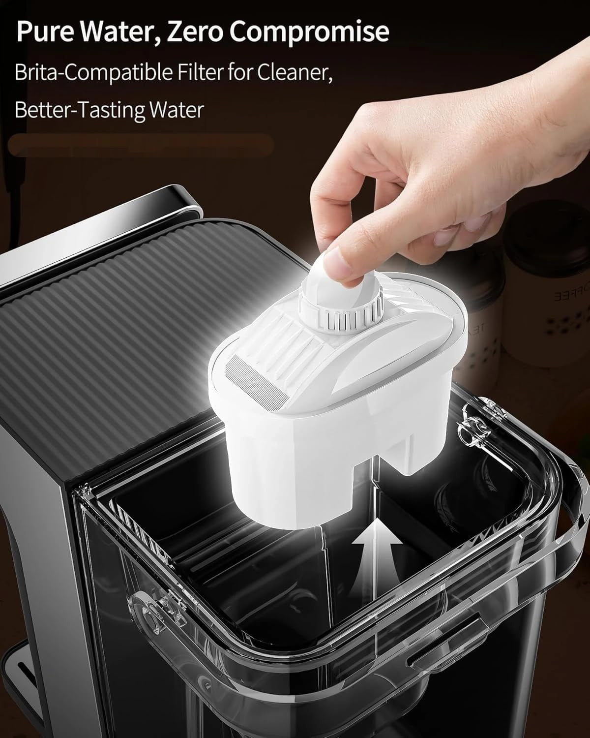 Instant Hot Water Dispenser 2600W 3L Tank Adjustable Temp Volume Child Lock