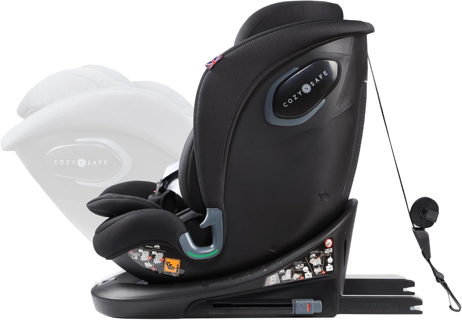 360° Rotating i-Size Child Car ISOFIX 40–150cm All-in-One Safety