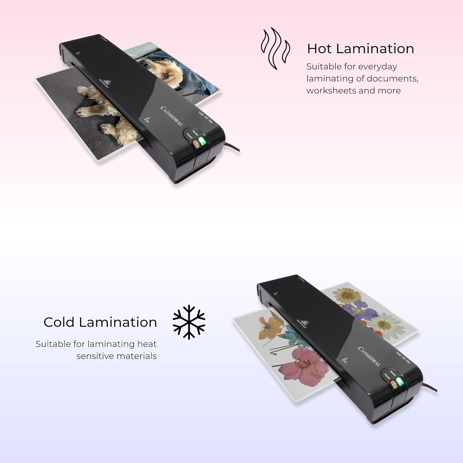 A4 Laminator Fast Warm Up Jam Release Heavy Duty 250 Mic