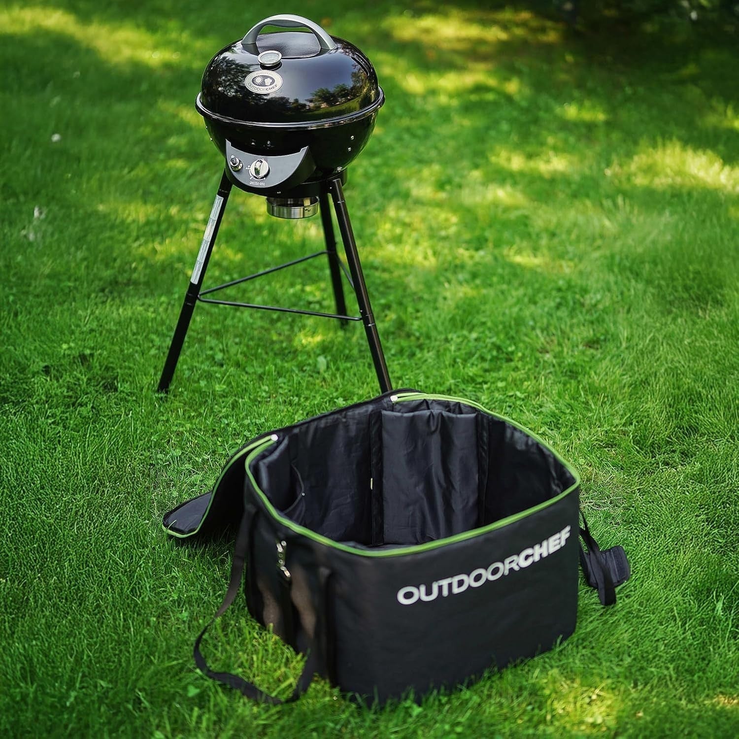 Portable Gas Outdoor BBQ Grill with Stand Tripod Compact Patio Camping Cooker