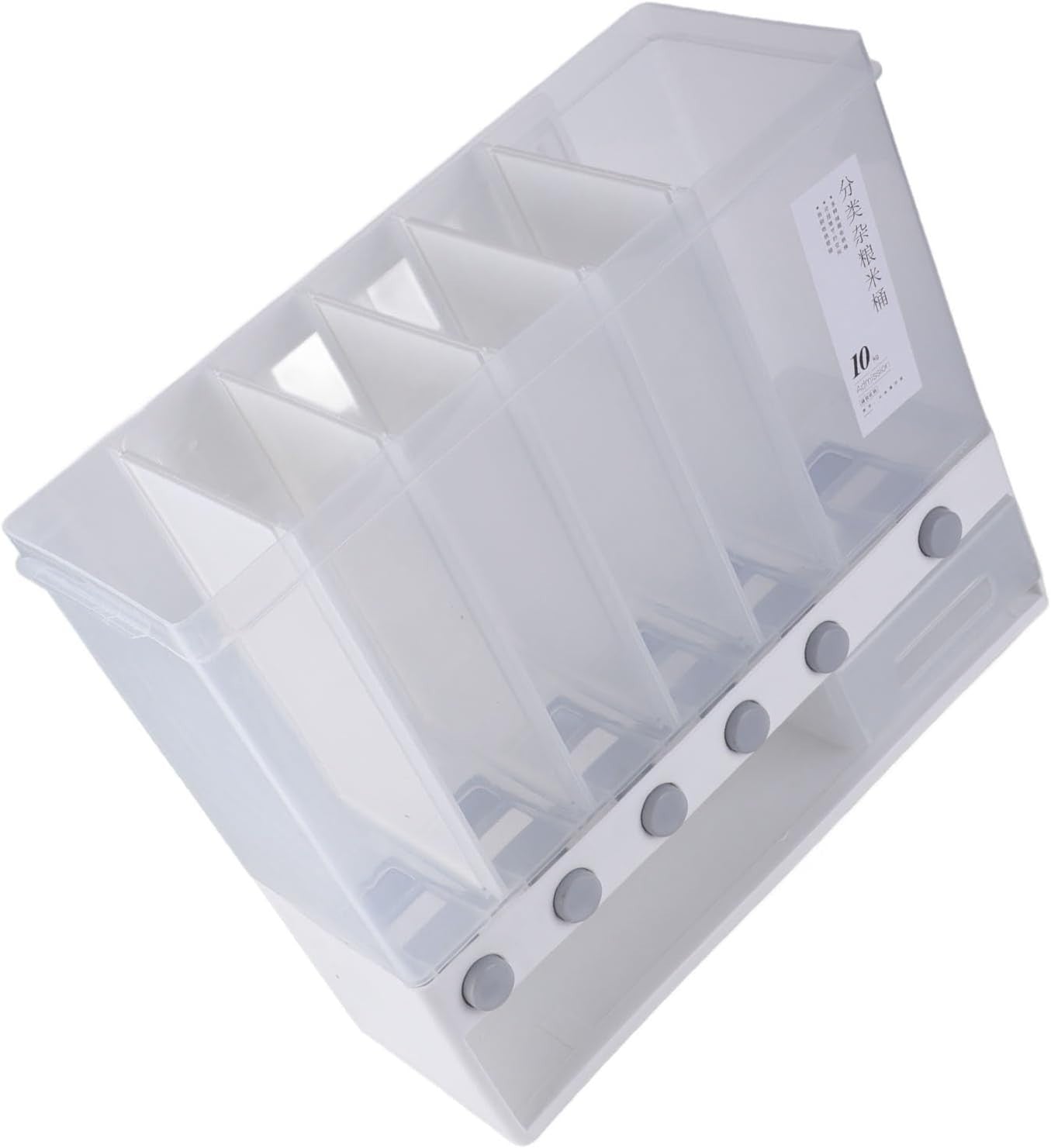 10KG Wall Mounted Dry Food Dispenser Airtight Grain Container Cup