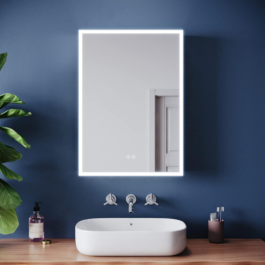 LED Bathroom Mirror Cabinet 500x700mm Anti-Fog with Shaver Socket