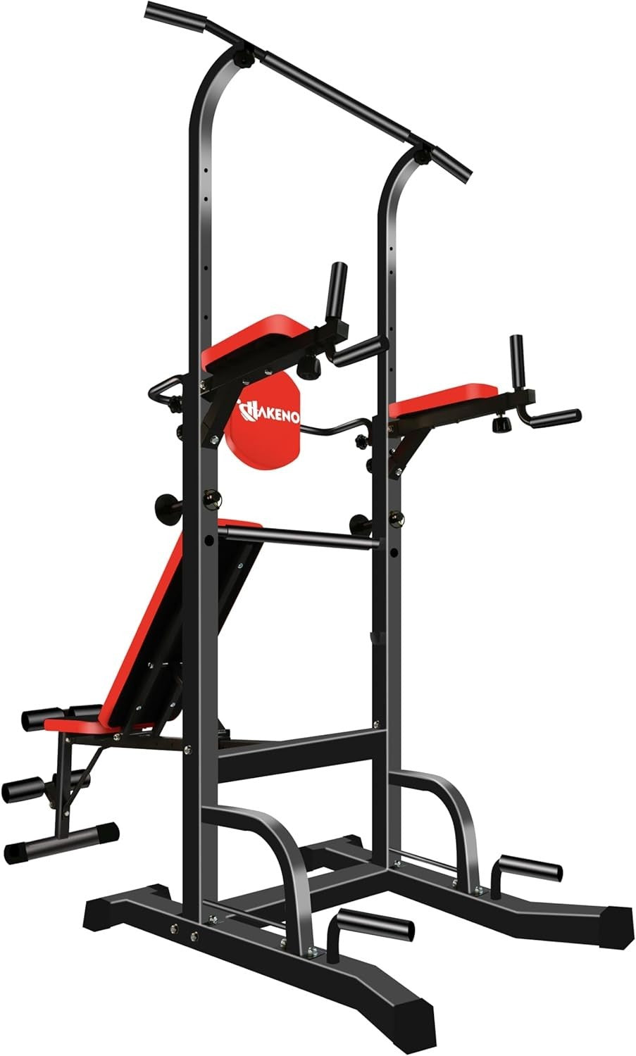 Black Multifunction Power Tower Dip Station Pull-Up Bench Home Gym 550lbBlack Mu