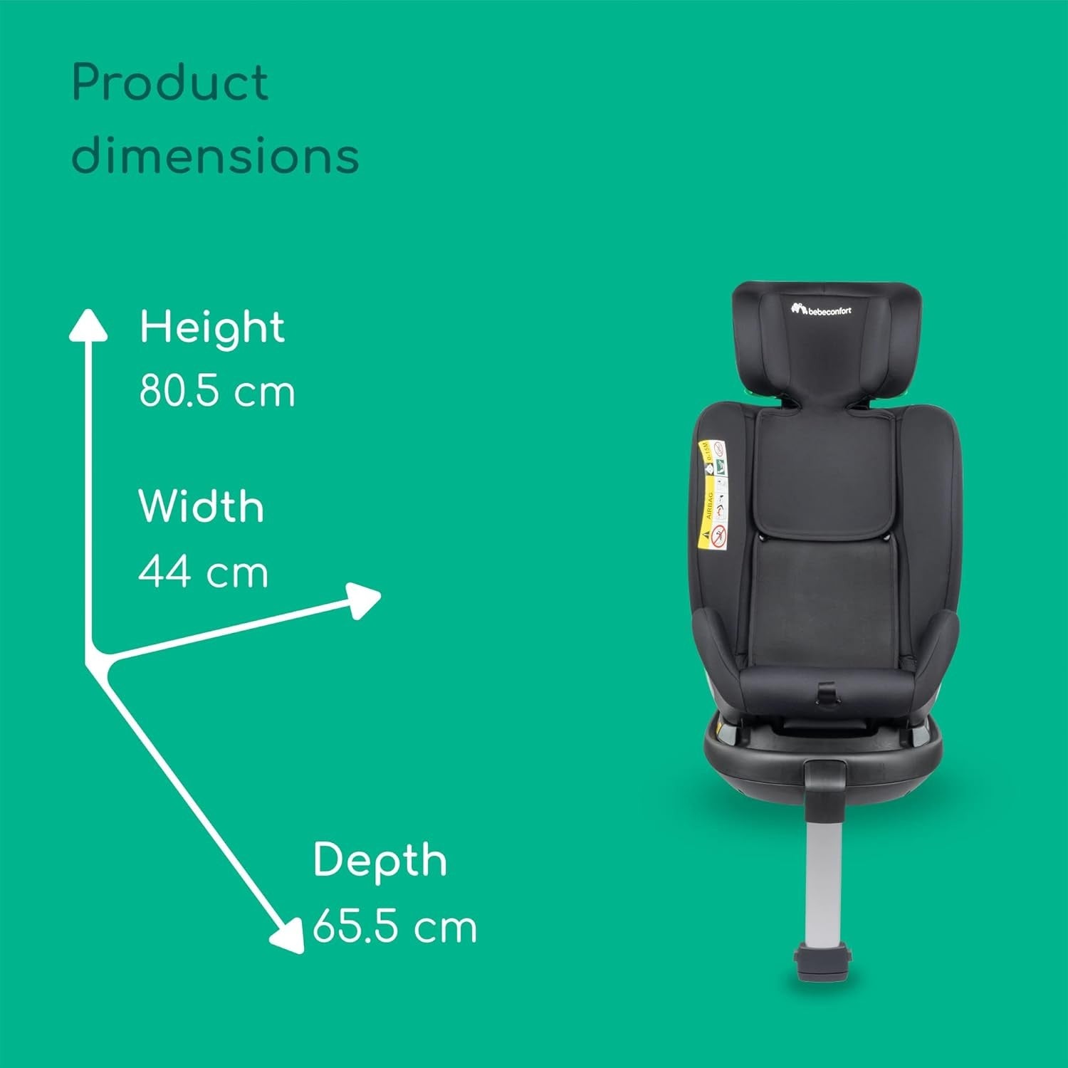 360° Swivel ISOFIX i-Car Seat 0–12 Years Rear & Forward Facing